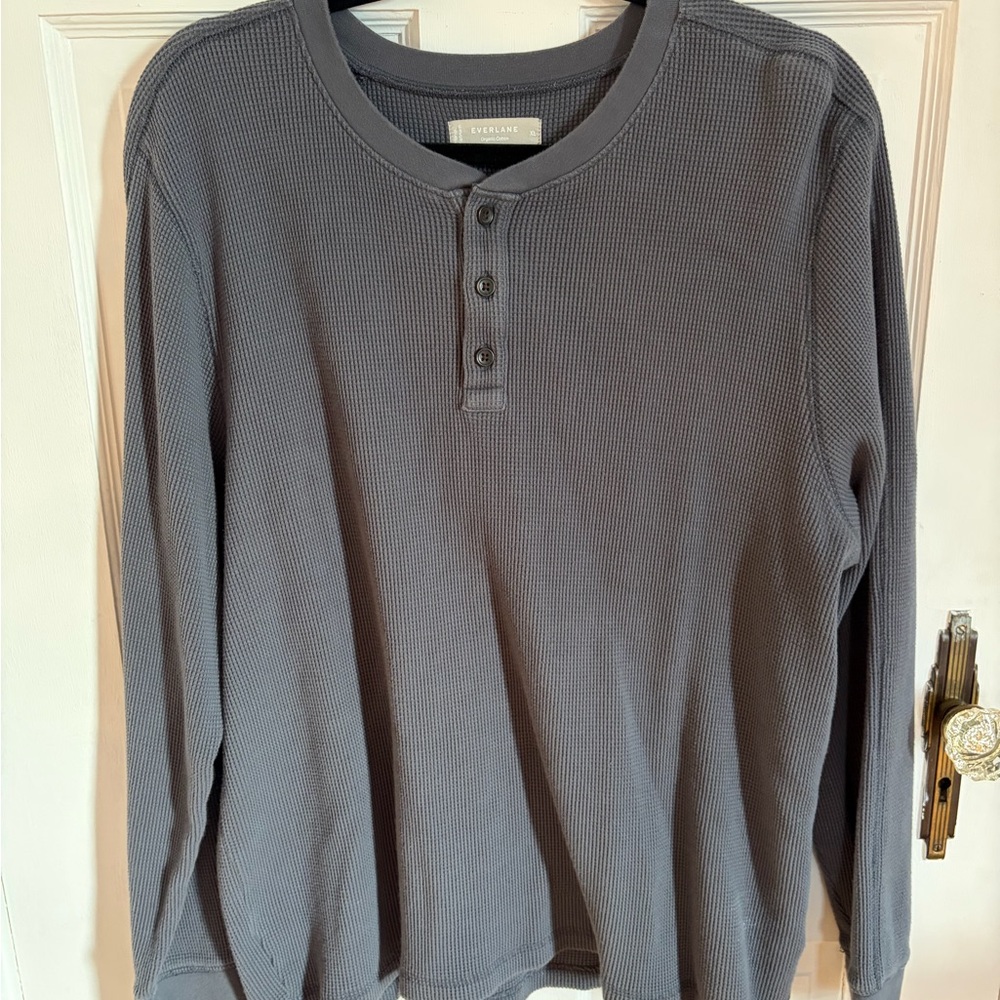 Everlane Men’s Long-Sleeve Henley Shirt BUNDLE